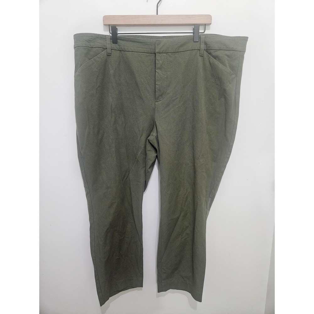 Old Navy High-Rise Pixie Never-Fade Olive‎ Green Chino Pants Womens 24
